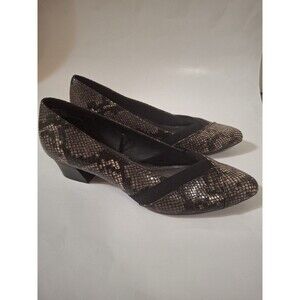 KIM ROGERS Omarey Women's Classic Pumps SNakeskin Shoes Size 9 M (1448)